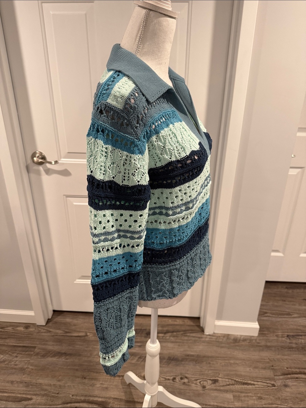 JONATHAN SIMKHAI Roxana Macrame Pullover Sweater Size S - Picture 5 of 11